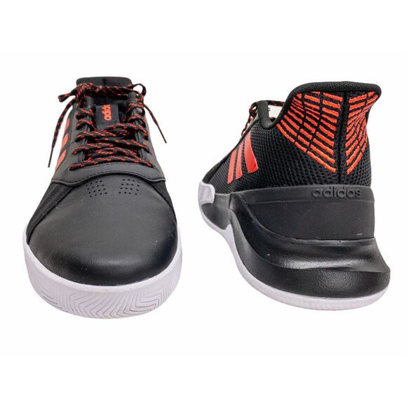 Adidas Mens Black Red Run the Game Basketball Shoes Active Red 8 - Picture 7 of 10